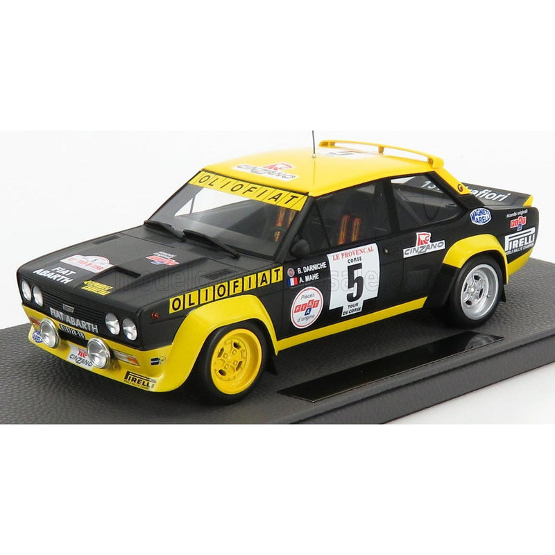 Fiat 131 Abarth N 5 Winner Rally Tour De Course 1977 Darniche - Mahe Blue Yellow 1:18