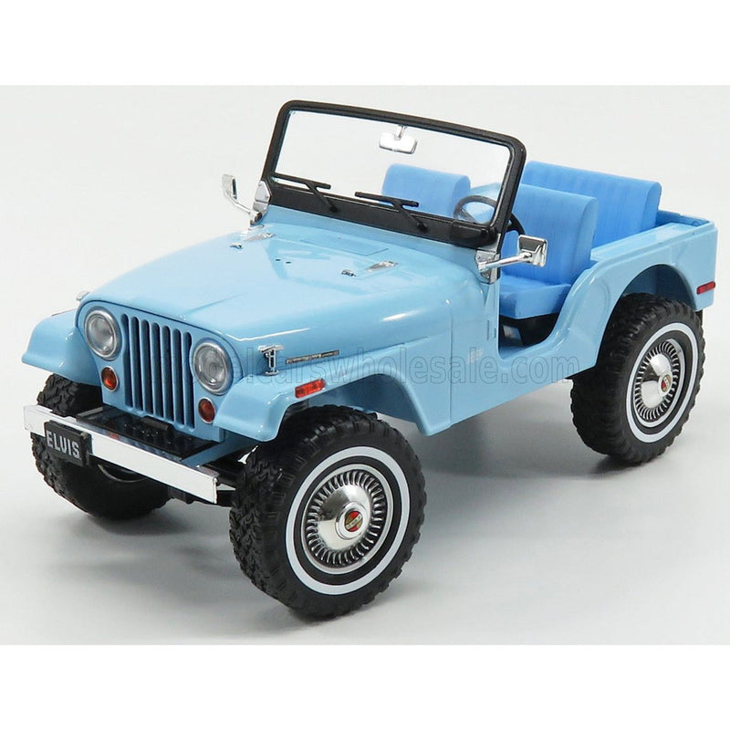Jeep Cj-5 1963 - Personal Car Elvis Presley Light Blue 1:18