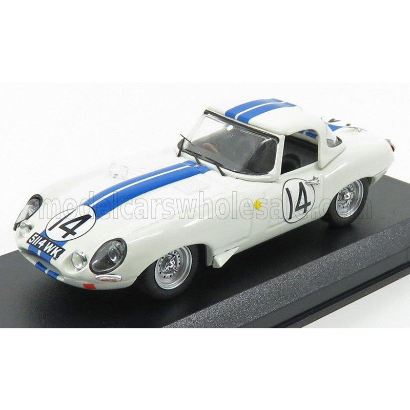 Jaguar E-Type N 14 24H LE Mans 1963 Hansgen - Pabst White Blue 1:43