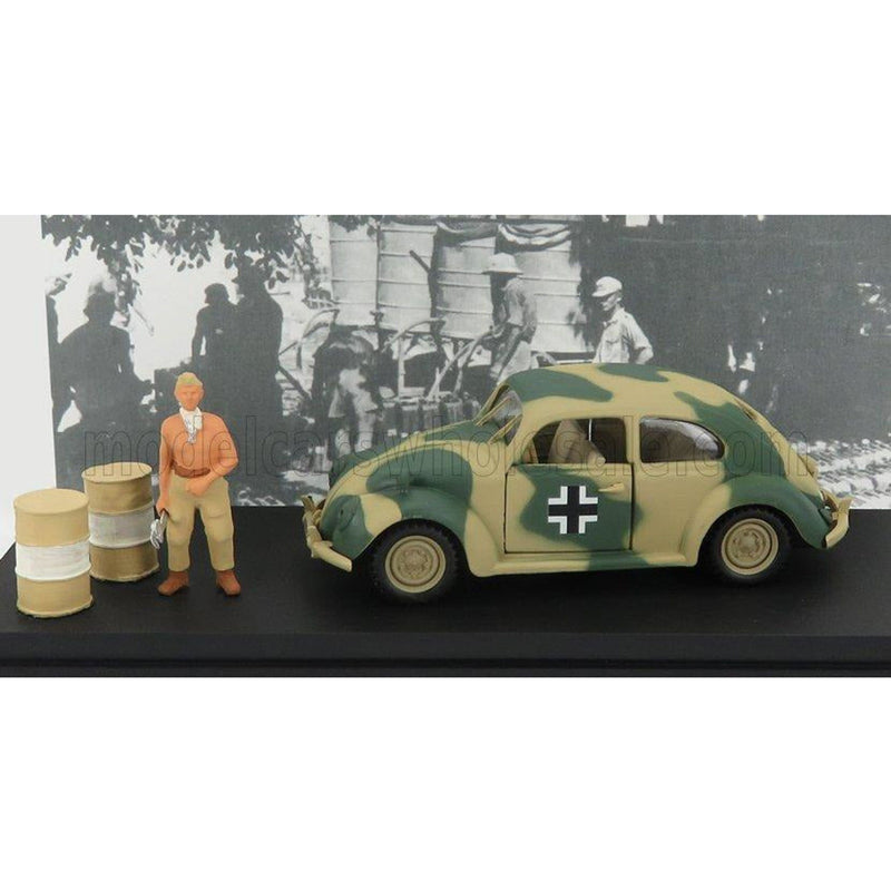 Volkswagen Africa Korps Wehrmacht 1941 With Figures Military Green Sand - 1:43