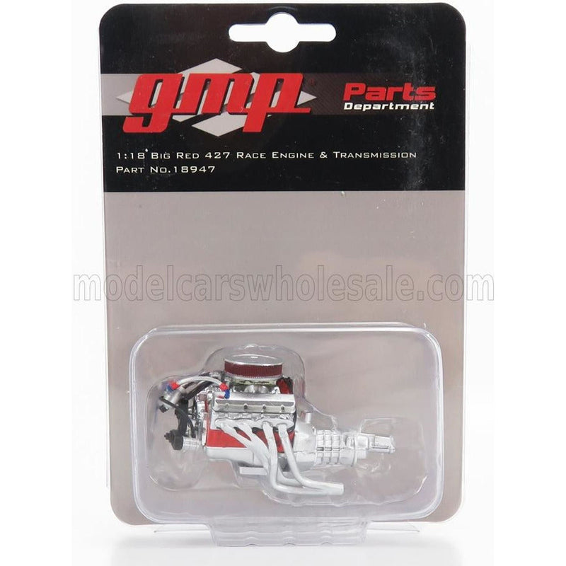 Accessories Motore - Engine Big Red 427 Silver 1:18