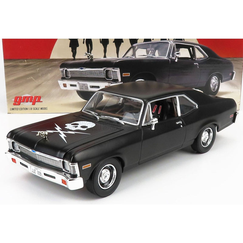 Chevrolet Nova Coupe 1971 Death Proof Movie Matt Black - 1:18