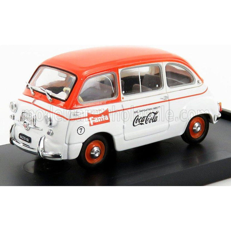 Fiat 600D Multipla Fanta Coca-Cola 1961 White Orange 1:43