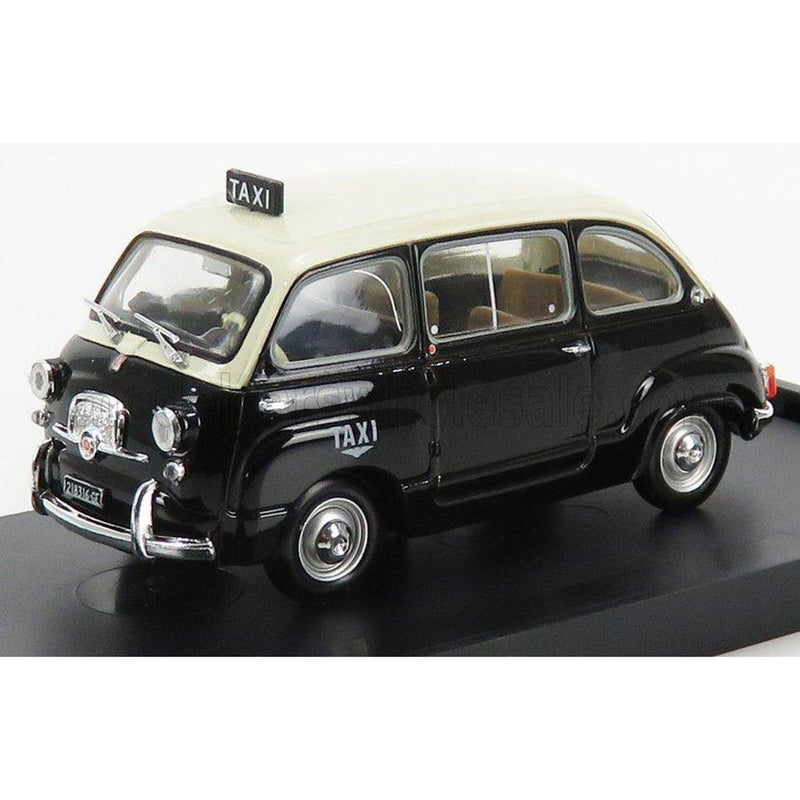 Fiat 600D Multipla Taxi Genova 1964 Black Ivory 1:43