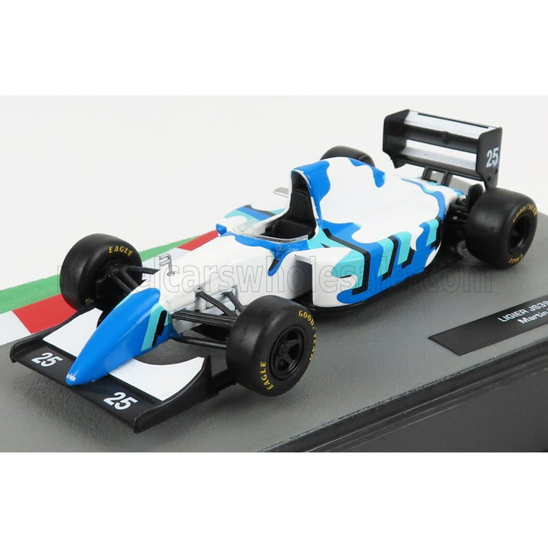 Ligier F1 Js39 N 25 Season 1993 Martin Brundle White Blue - 1:43