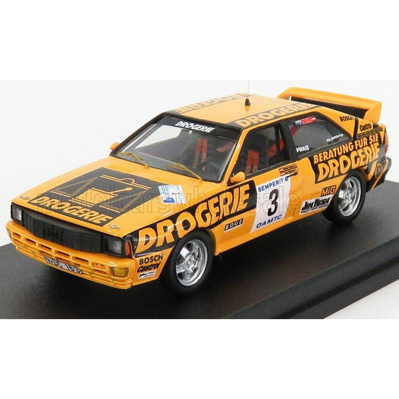 Audi Quattro Drogerie N 3 Rally International Semperit 1983 W.Wiedner - F.Zehetner Yellow Black 1:43