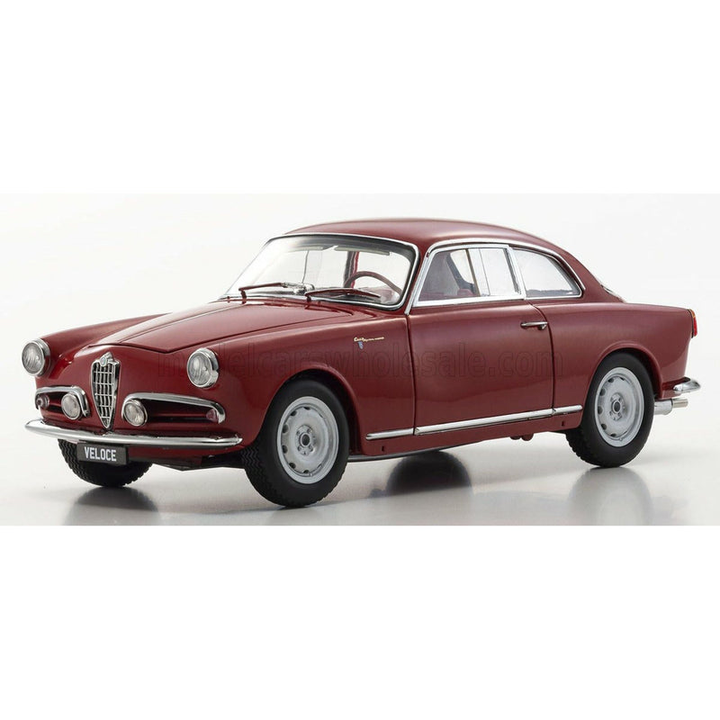 Alfa Romeo Giulietta Sprint Veloce 1956 Cerchi In Lega E Finestrini Plexiglass Windows Alfa Red - 1:18