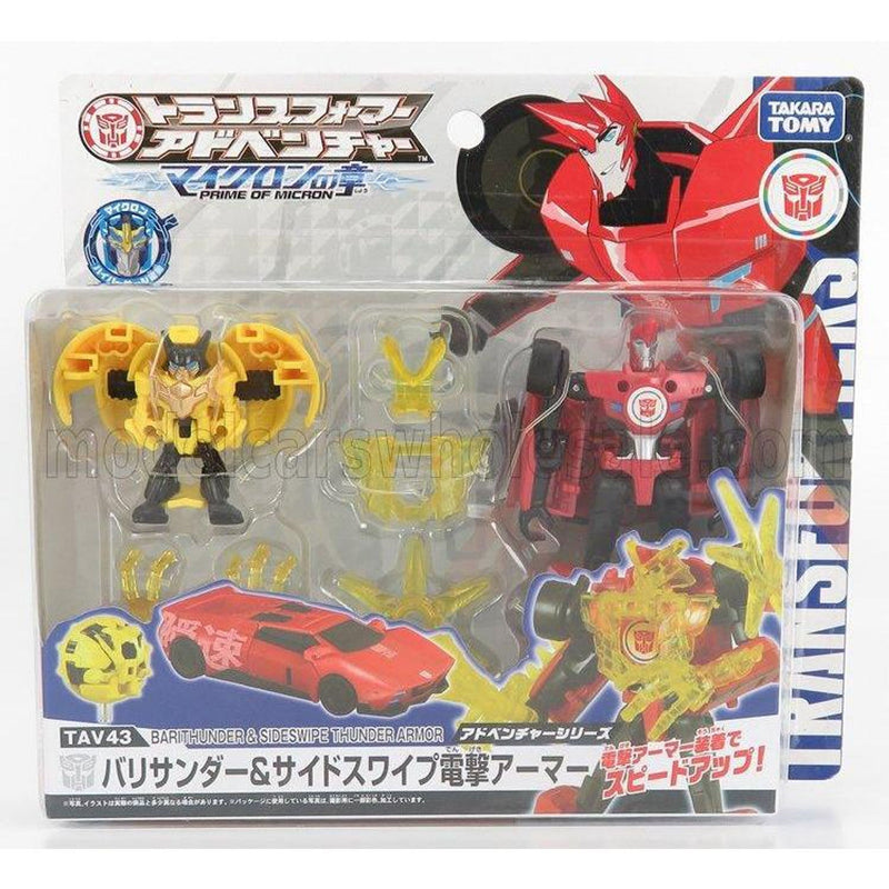 Takara-Tomy Transformers Barithunder & Sideswipe CM 12.0 Red Black Yellow - 1:64