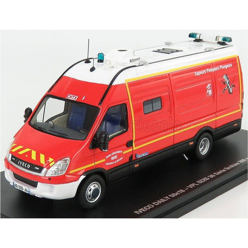 Iveco Fiat New Daily 50-18 Van Sdis 36 Sapeurs Pompiers Plongeurs 2019 Red White - 1:43