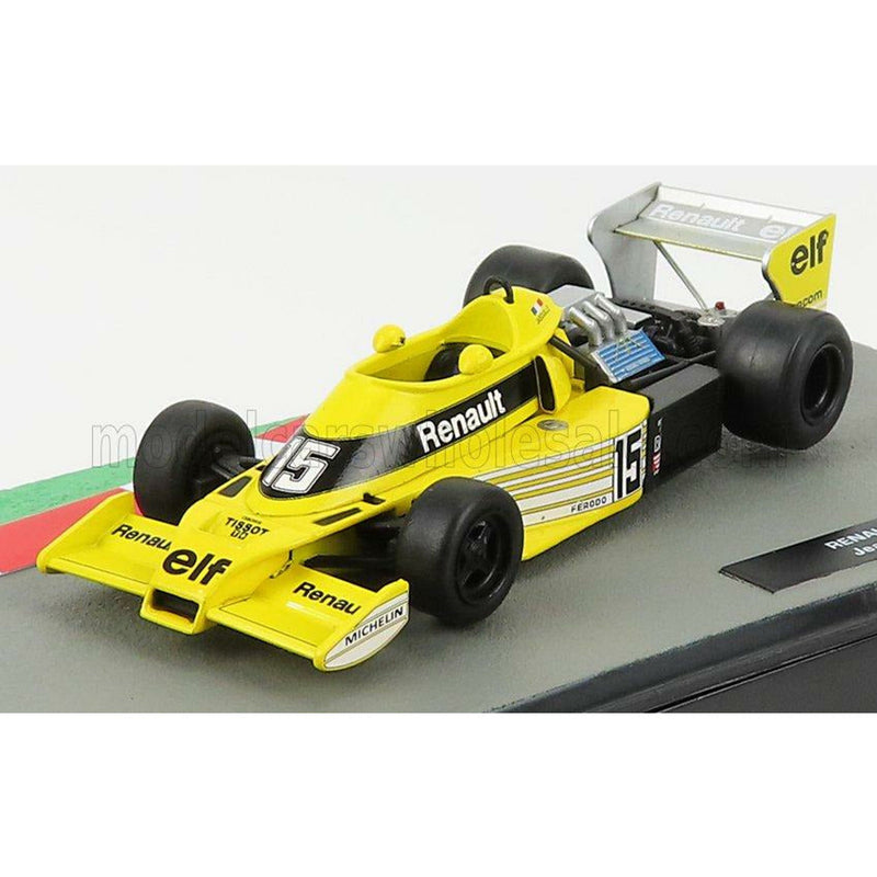 Renault F1 Rs01 N 15 Season 1977 Jean Pierre Jabouille Yellow Black - 1:43