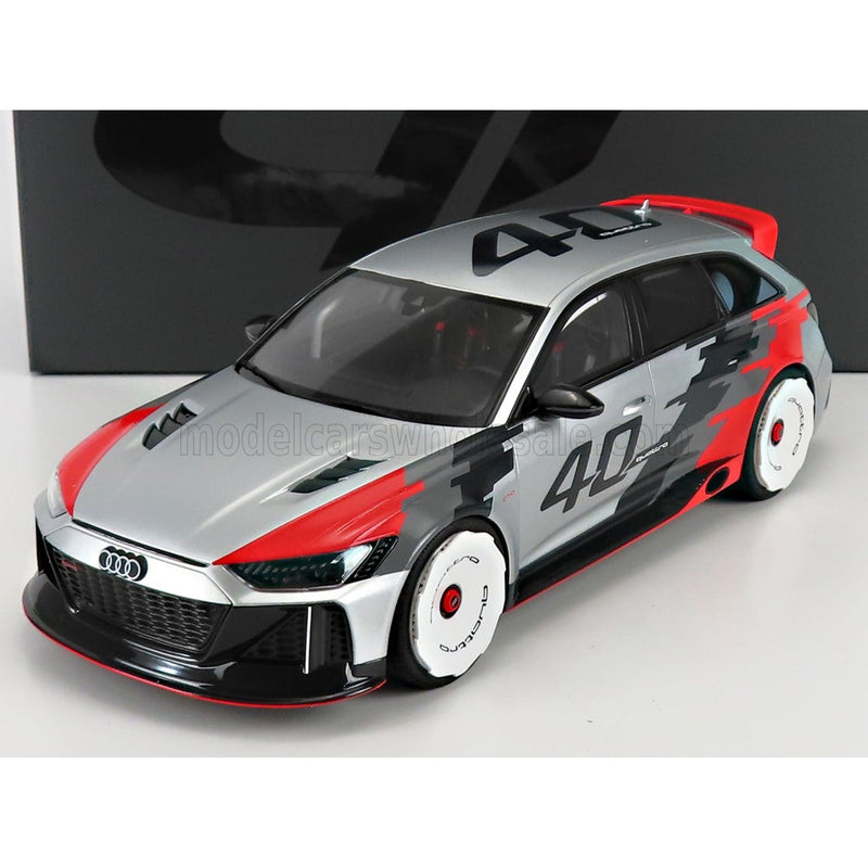 Audi A6 Rs6 Gto Concept 2020 40 Years Of Quattro Grey Red Black - 1:18