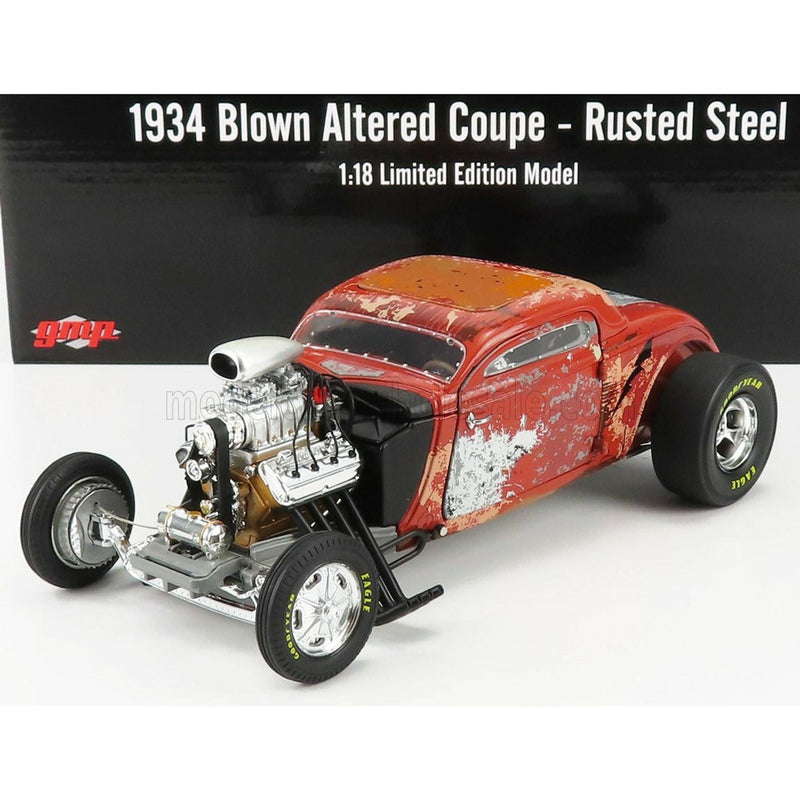 Ford USA Blow Altered Coupe Rusted Steel 1934 Copper - 1:18