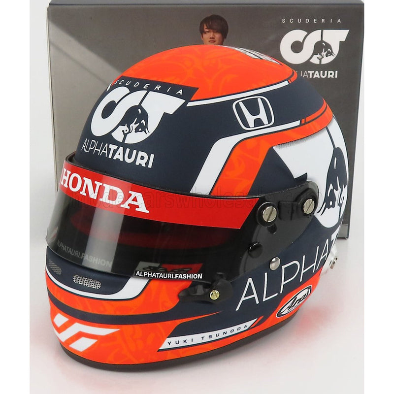 Arai Helmet F1 Casco Helmet At02 Honda Ra620H Team Alpha Tauri N 22 Season 2021 Yuki Tsunoda White Black Red - 1:2
