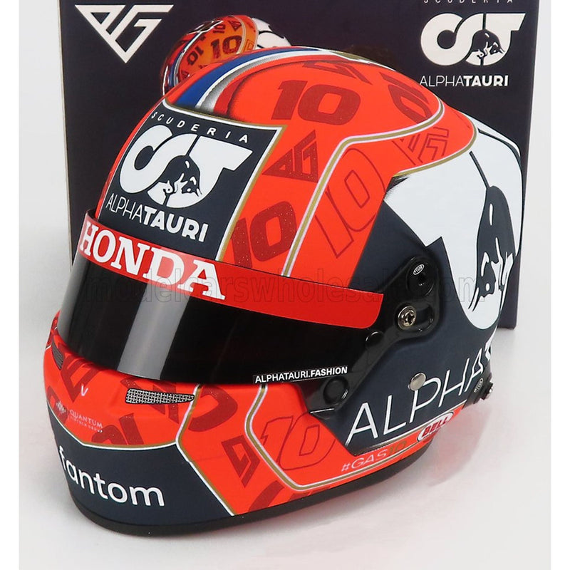 Bell Helmet F1 Casco Helmet At02 Honda Ra620H Team Alpha Tauri N 10 Season 2021 Pierre Gasly Red Black - 1:2