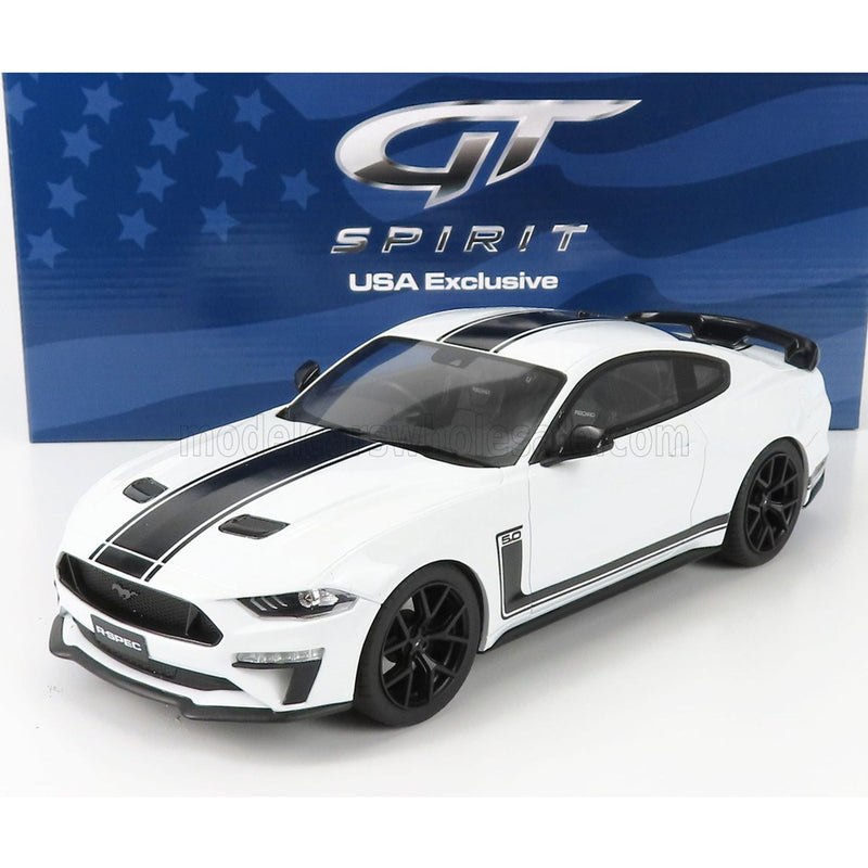 Ford USA Mustang Coupe 5.0 R-Spec Rhd 2020 White Black - 1:18