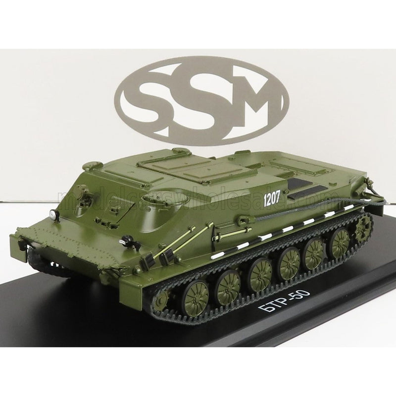 Start Scale Models Panzer Tank Btr-50 Carro Armato 1945 Military Green - 1:43