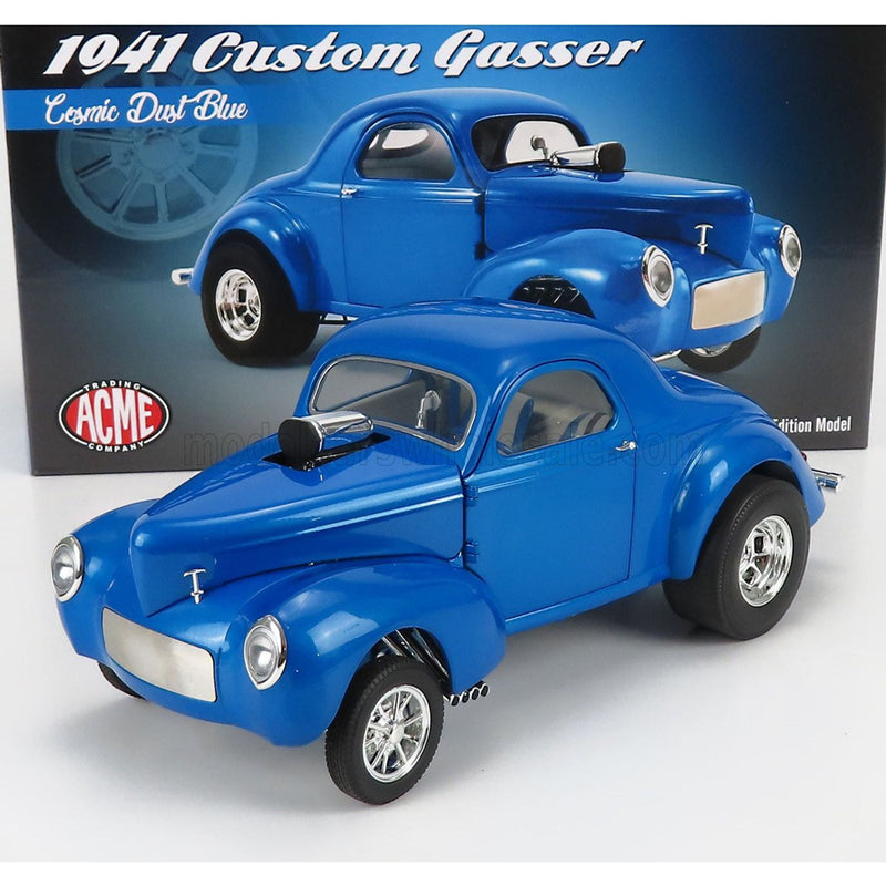 Ford USA Willys Gasser Custom 1941 Blue - 1:18