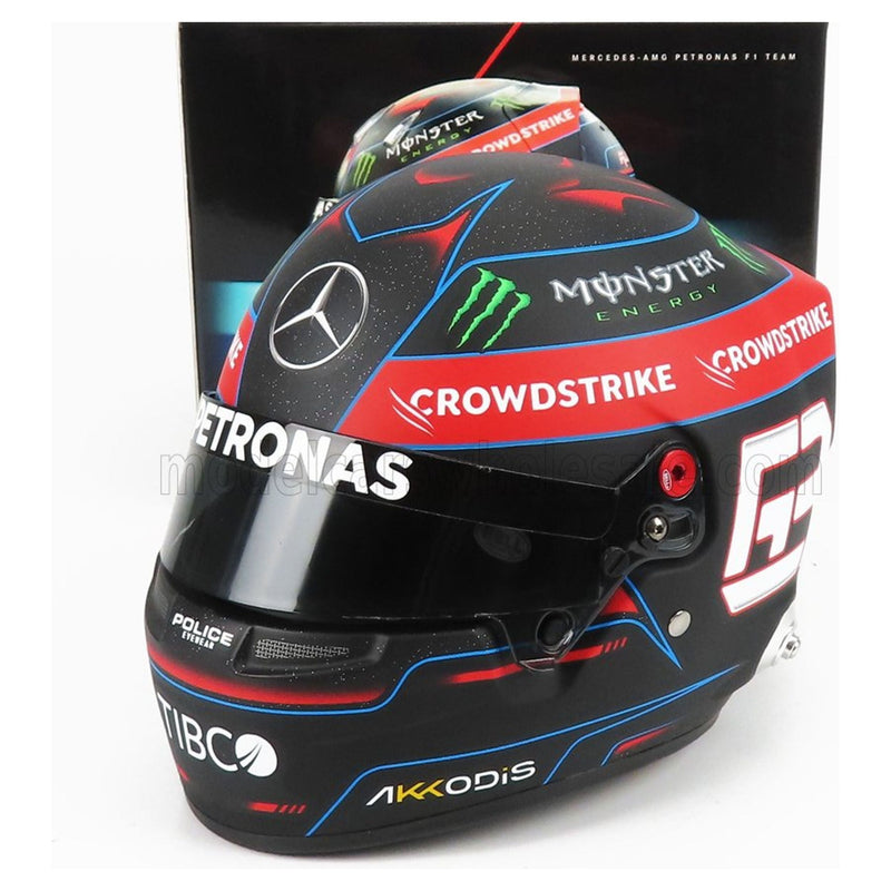 Bell Helmet F1 Casco Helmet Mercedes Amg Petronas Season 2022 George Russell Black Red - 1:2