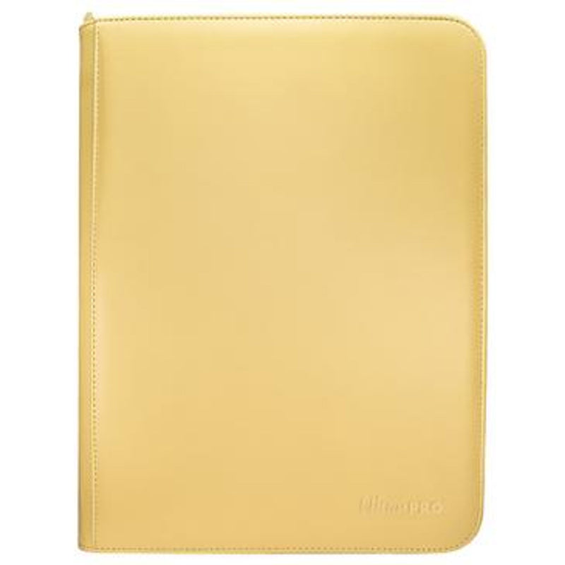 Vivid 9-Pocket Zippered Pro Binder Yellow