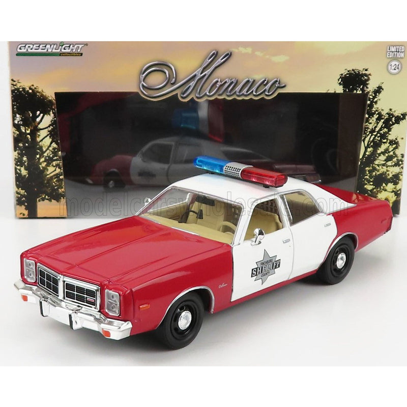 Dodge Monaco Police Finchburg 1977 Red White - 1:24