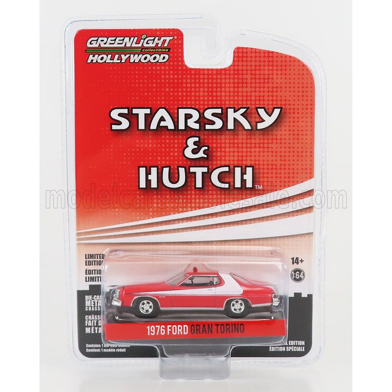 Ford USA Gran Torino Coupe 1976 Starsky & Hutch Red White - 1:64