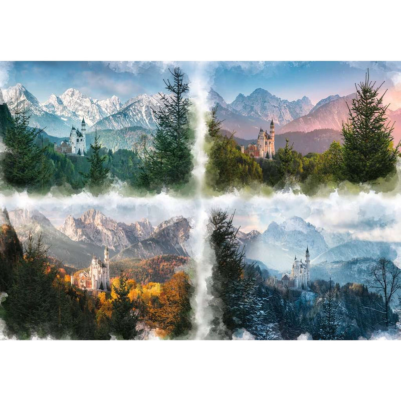 Fairy Castle in 4 Seasons (Neuschwanstein) 18000 Pieces