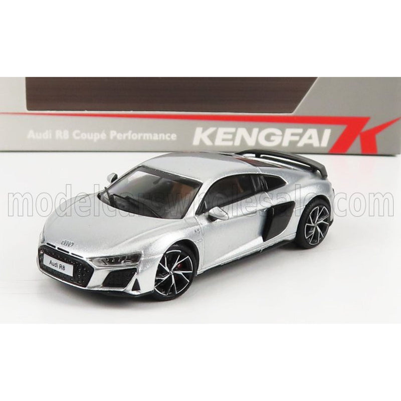 Audi R8 Coupe Performance 2021 Silver - 1:64