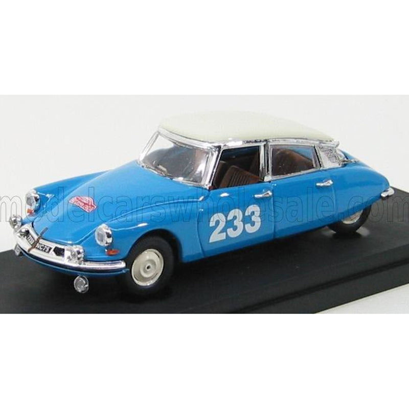 Citroen Ds19 N 233 Rally Di Montecarlo 1963 Light Blue Ivory - 1:43