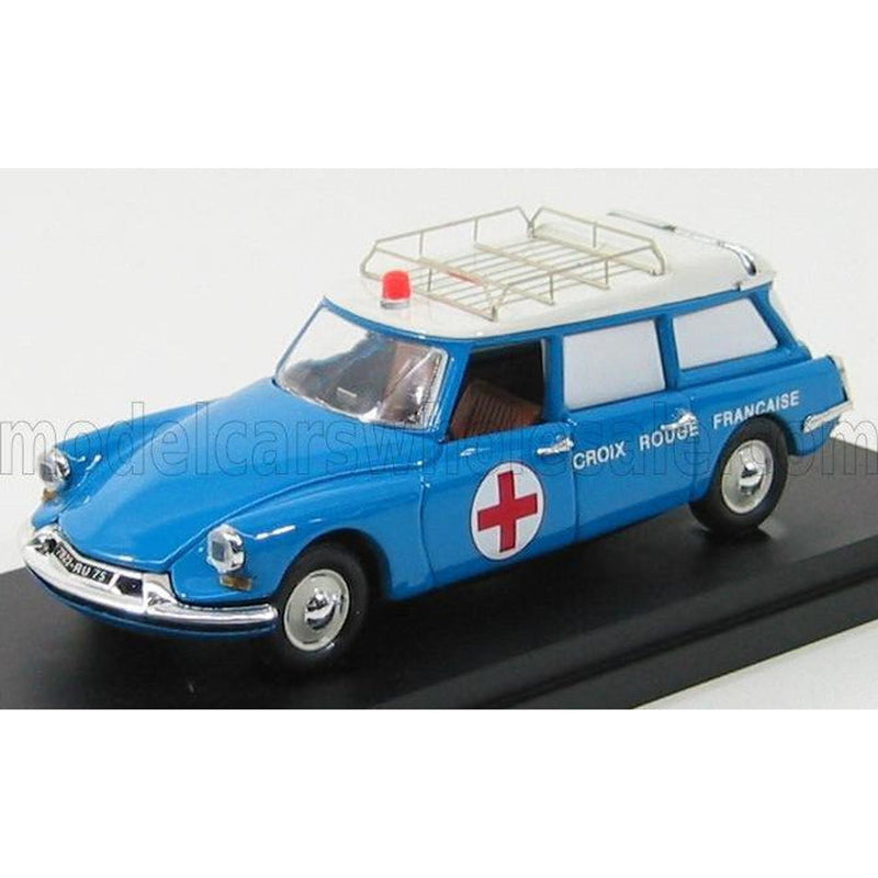Citroen Id19 Break Croix Rouge 1958 - Ambulance Bluette White 1:43