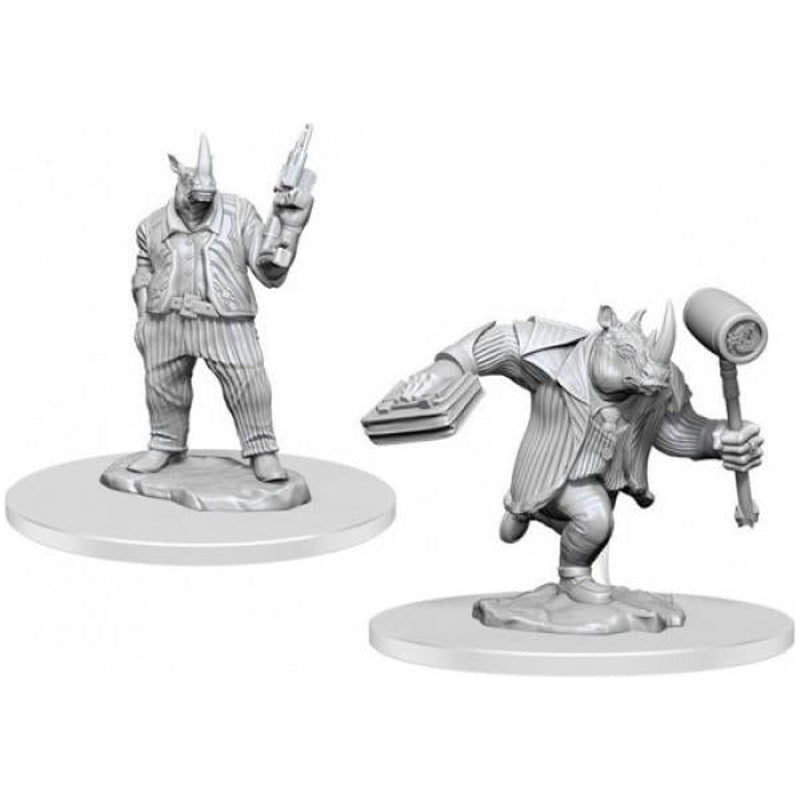 Freelance Muscle And Rhox Pummeler: Magic The Gathering Unpainted Miniatures W6 - Pack Of 6