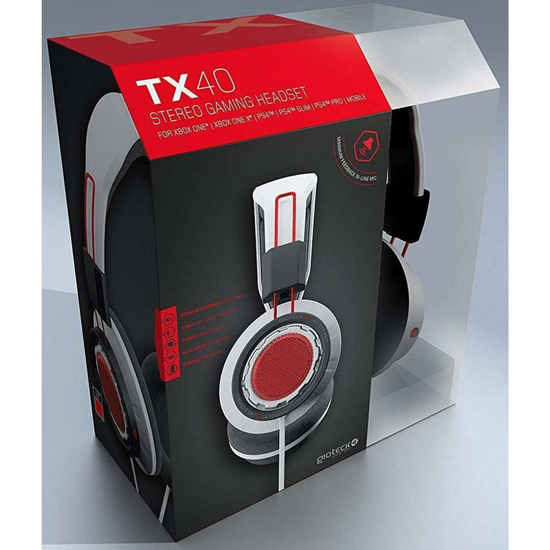 TX-40 Stereo Gaming & Go Headset White