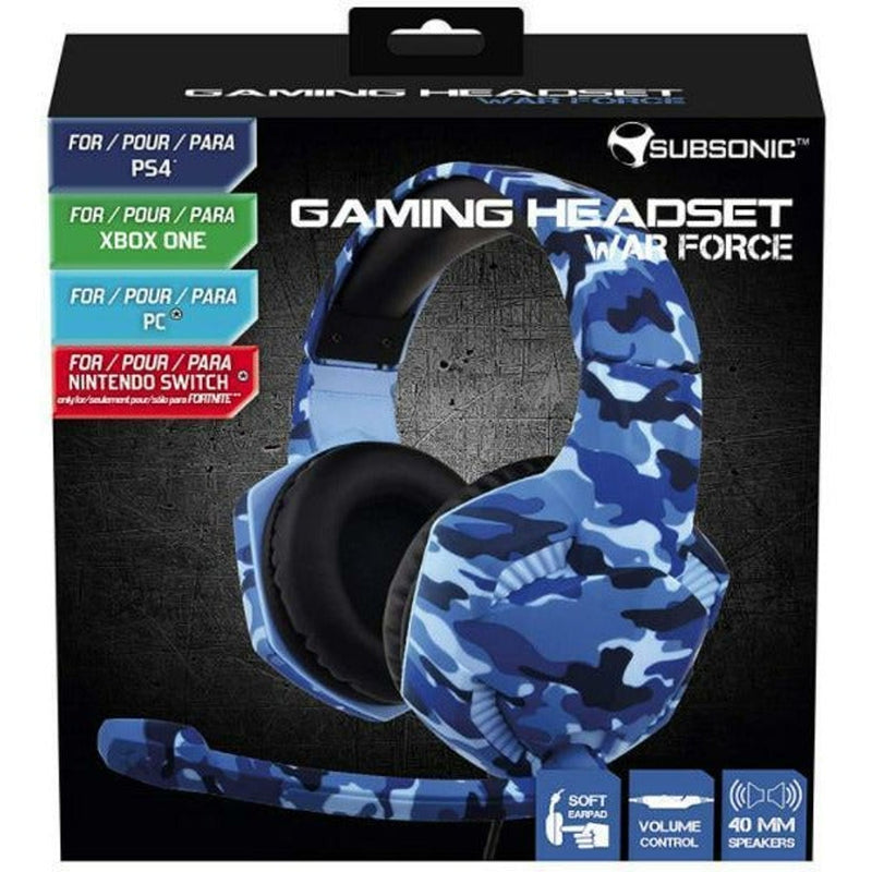 War Force Universal Gaming Headset Blue Camo / PS4