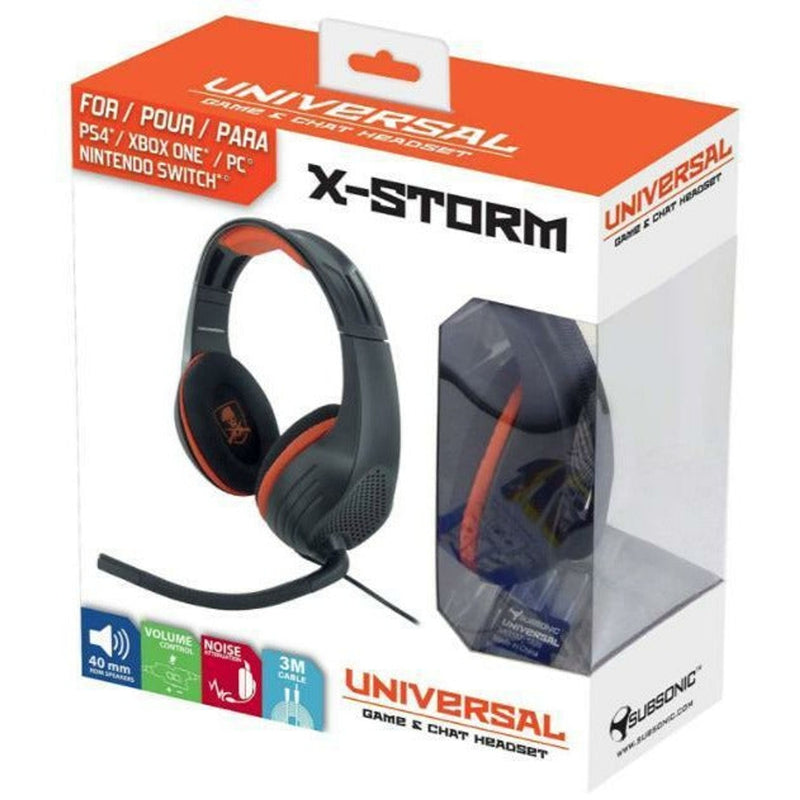 X-Storm Universal Gaming Headset Black / Orange / PS4