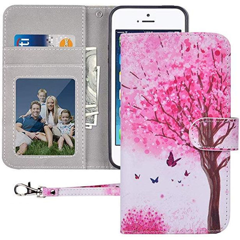 Flip Open Case Pink Blossom Cover