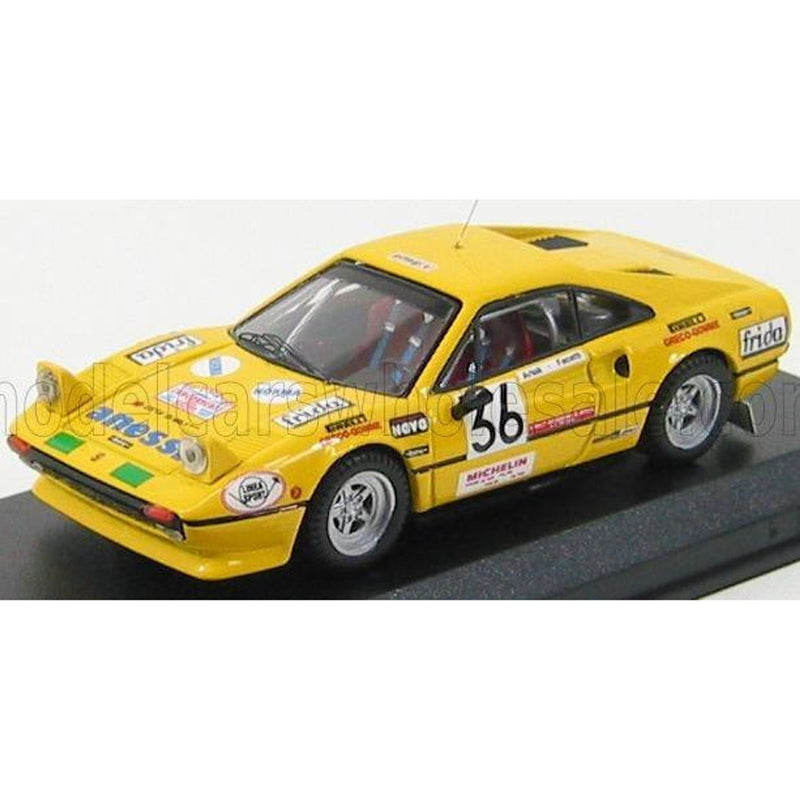 Ferrari 308 GTB Gr.2 N 36 Rally Monza 1983 Facetti - Artioli Yellow 1:43