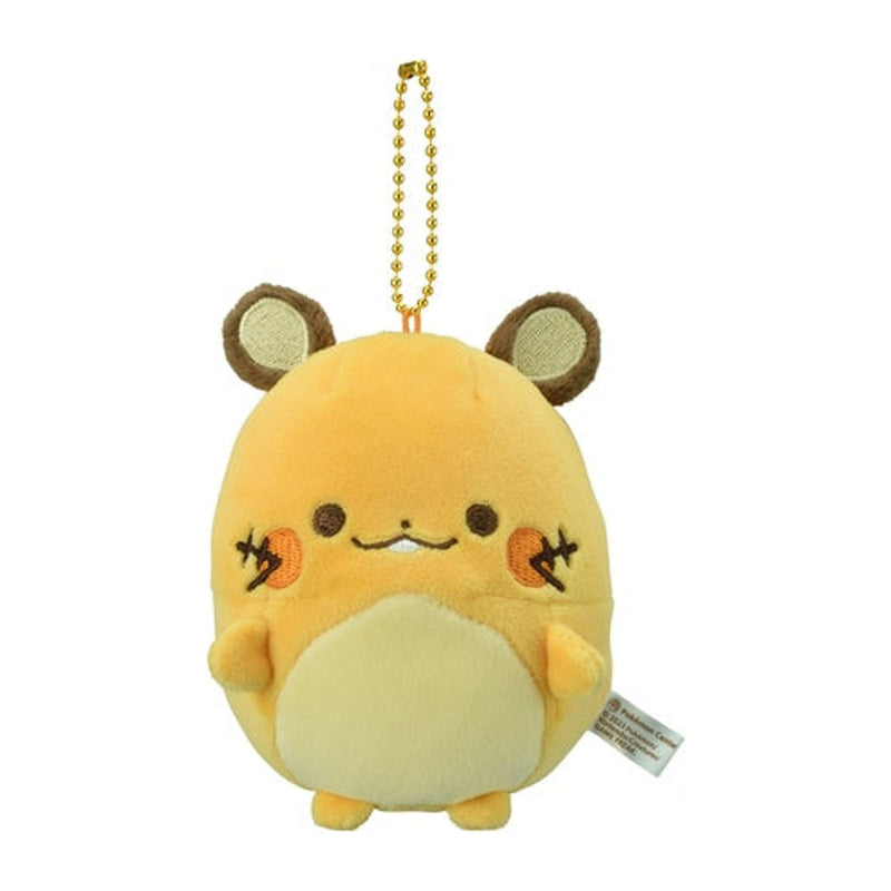 Dedenne Pokemon Mugyutto Plush Toy Ball Chain Mascot Keychain 11.5x9x7.5cm
