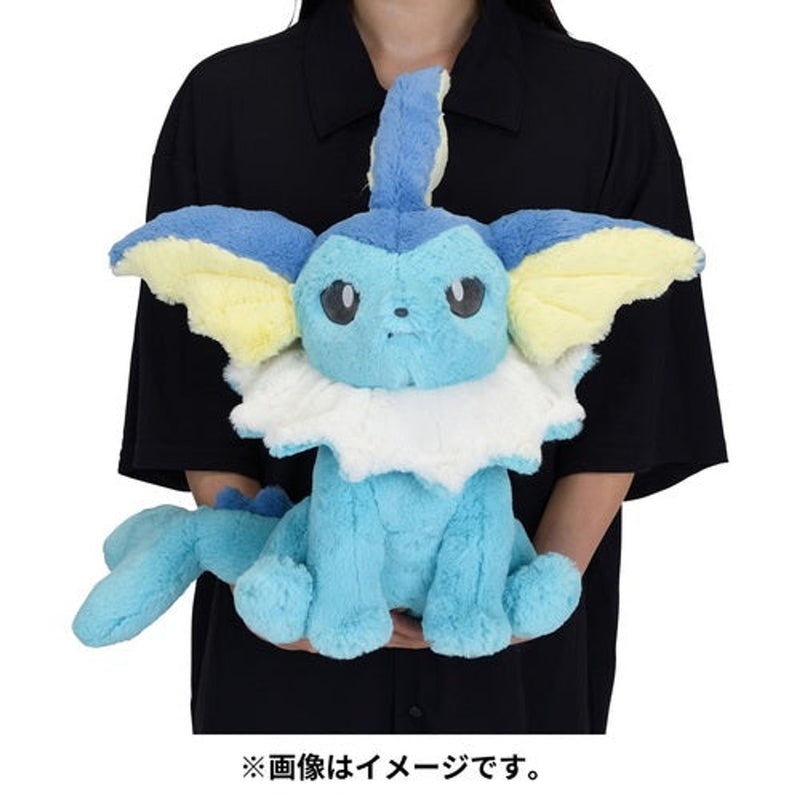Vaporeon Pokemon Fluffy Hugging Plush Toy 42x47x46cm