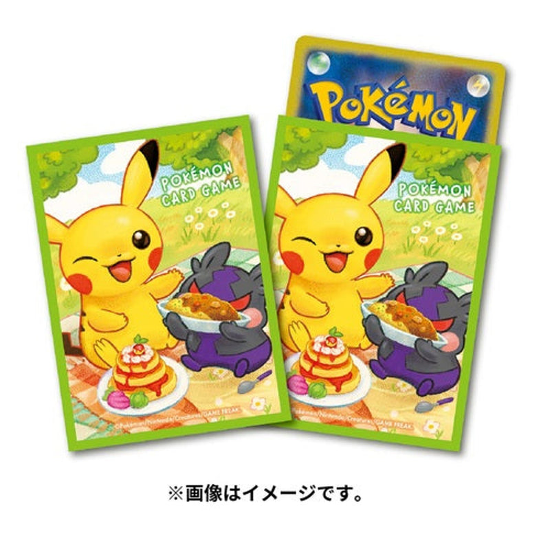 Pikachu & Morpeko Pokemon Trading Card Protective Sleeves (Official Japanese Import) x64