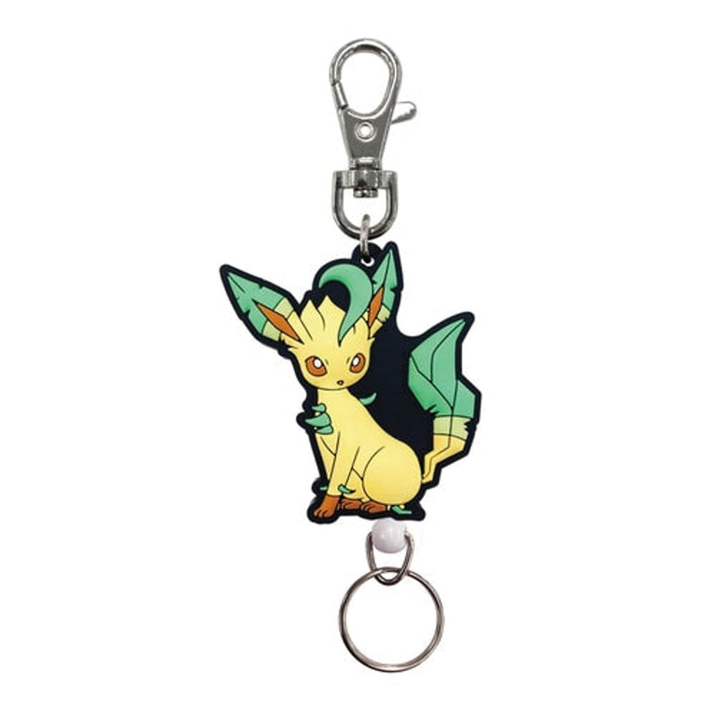 Leafeon Pokemon Rubber Reel Key Ring