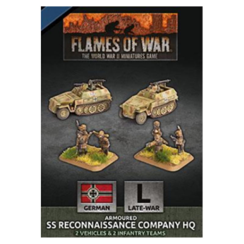 Flames Of War D-Day: SS Reconaissance Company HQ - Plastic