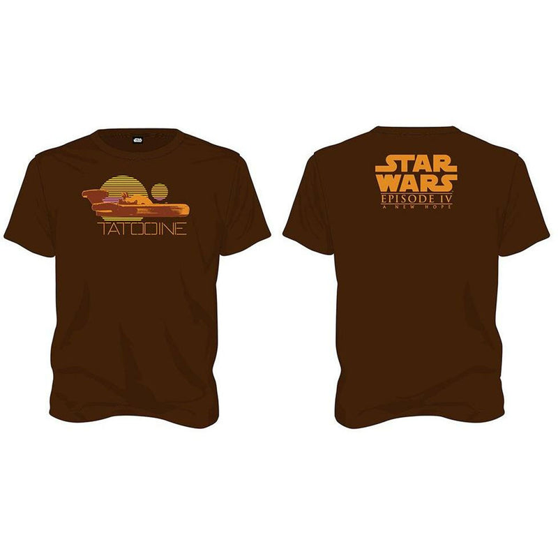 Star Wars Tatooine Brown Men T-Shirt
