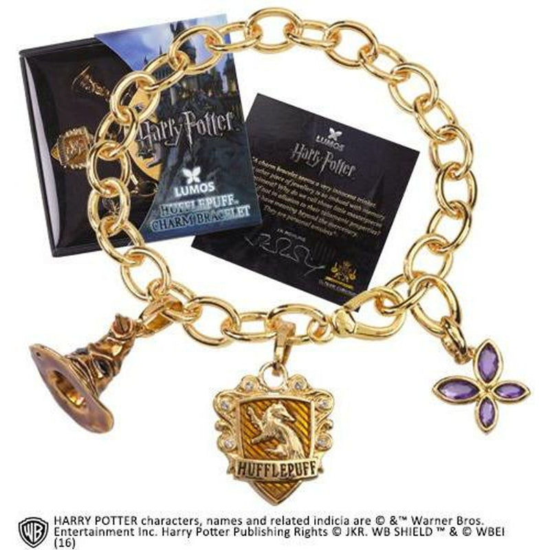Harry Potter Lumos Hufflepuff Charm Bracelet 7714