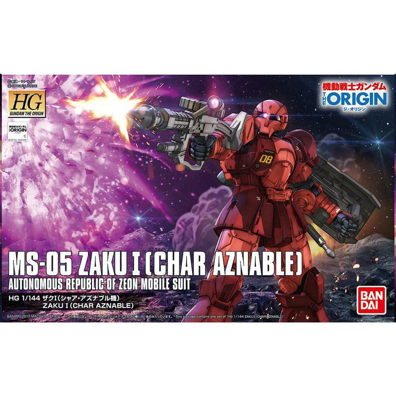 HG Zaku I Ms-05 Char 1/144