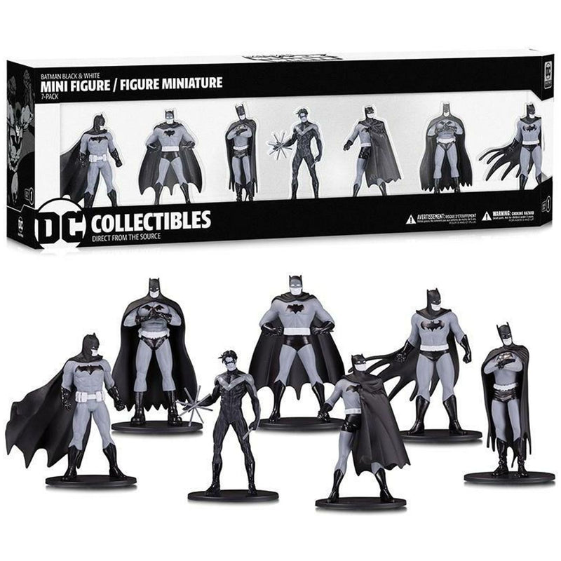 Batman B&W Mini PVC Figure S.1 7-Pack