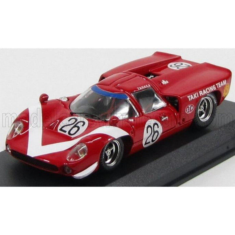 Lola T70 Coupe N 26 GP Giappone 1968 K.Tanaka Red White 1:43