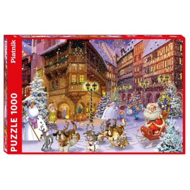 Puzzle: Weihnachtsdorf 1000 Pieces Of Puzzle