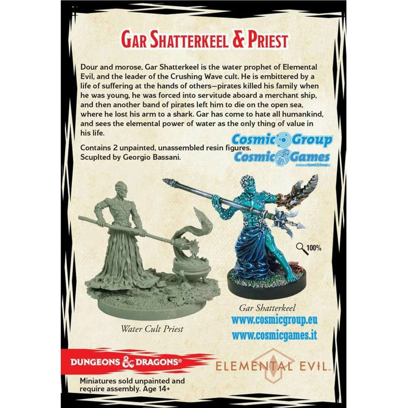 Dungeons & Dragons Gar Shatterkeel & Water Priest Figure