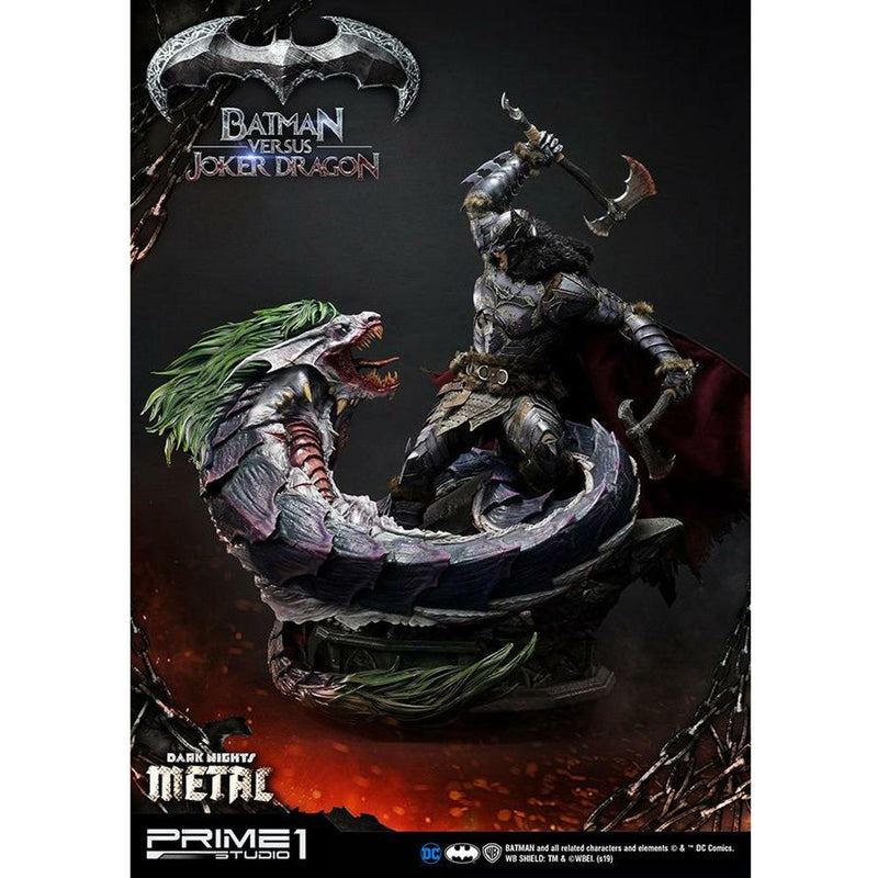 Dn Metal Batman Vs Joker Dragon Statue
