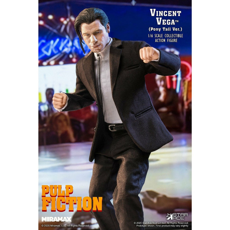 Pulp Fiction Vinc Vega Ponytail Action Figure - 1:6