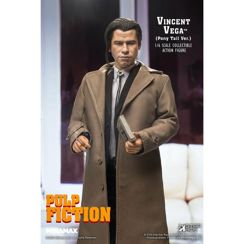 Pulp Fiction Vinc Vega Ponytail Action Figure - 1:6